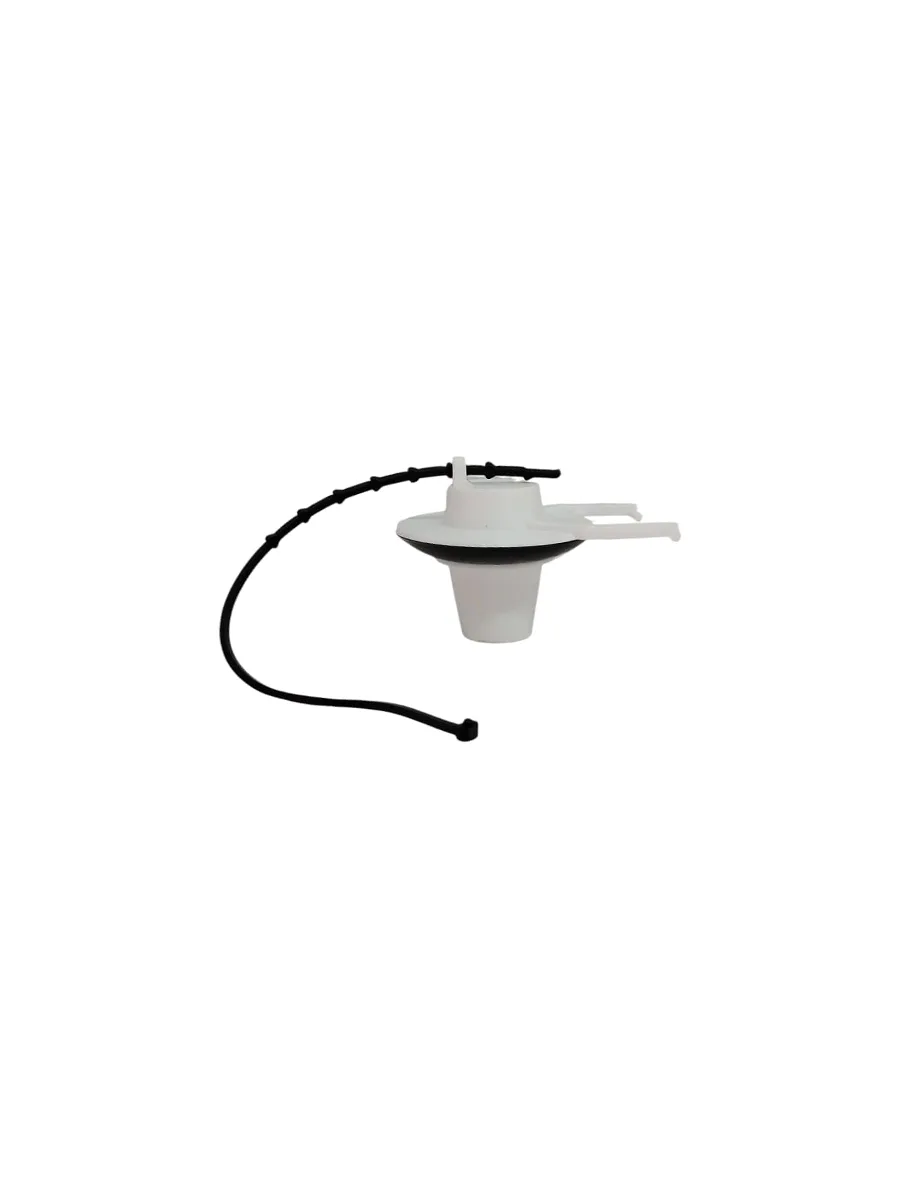 Tapón de desagüe blanco con cadena para sanitario — Pacific Group