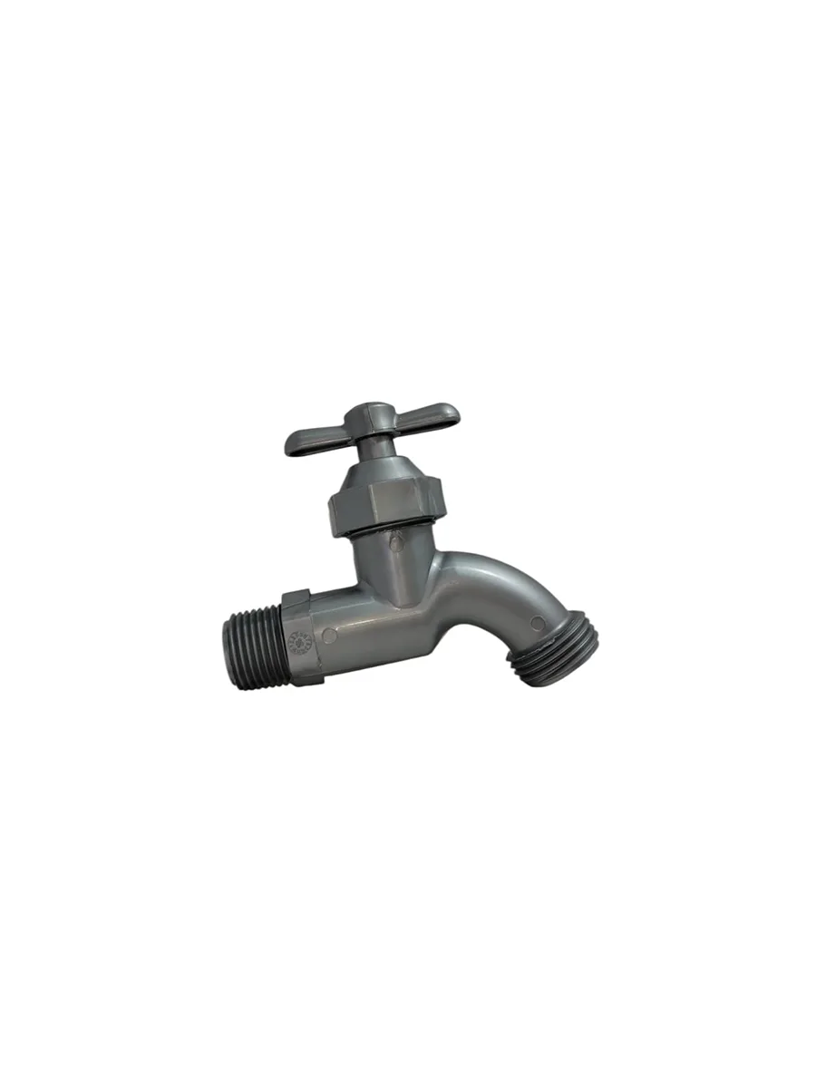 Llave para jardín en plástico gris con manija tipo cruz — Pacific Group